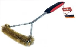 Grillfürst Reinigungsset Für Grillfürst Grillplatten Mit Spezial-Schaber, Gusseisen-Pflegespray Und Premium Messingbürste -Rosle Grills Geschaft Premium Buerste Messing 17 103