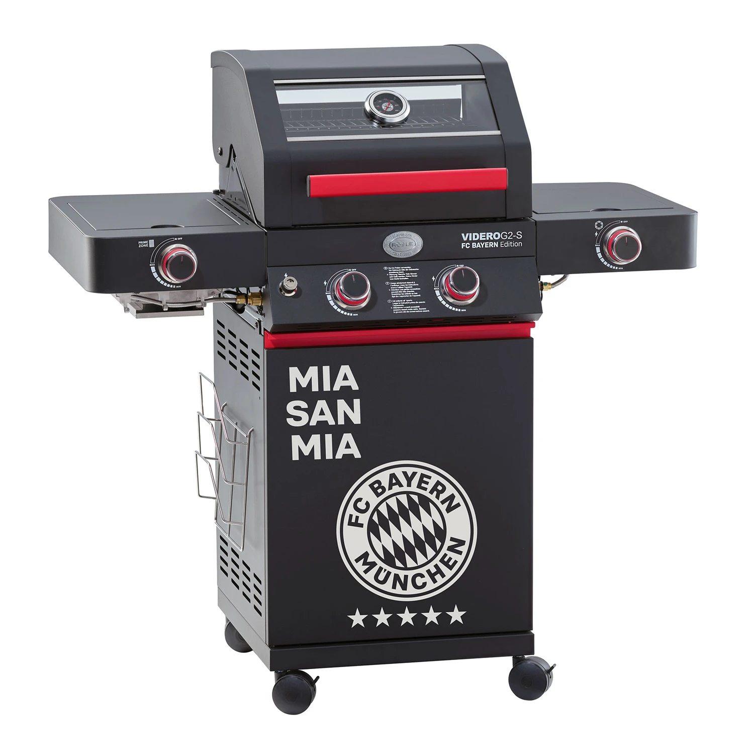 Rösle Videro G2-S VARIO+ Schwarz Gasgrill - FC Bayern Edition - Inkl. FC Bayern Abdeckhaube Und Grillbürste 1 Rösle Videro G2-S VARIO+ Schwarz Gasgrill - FC Bayern Edition - Inkl. FC Bayern Abdeckhaube Und Grillbürste
