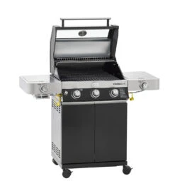 Rösle Gasgrill Videro G3-S VARIO+ Schwarz - Modell 2023 - X-DEAL Inkl. Abdeckhaube, Grillplatte Und Drehspieß -Rosle Grills Geschaft Roesle Gasgrill Videro G3 S Vario 25520 Deckel