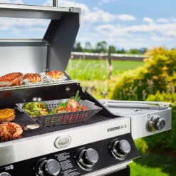 Rösle Gasgrill Videro G4-S VARIO+ Schwarz - Modell 2023 -Rosle Grills Geschaft Roesle Gasgrill Videro G4 S Mood Grillflaeche 1
