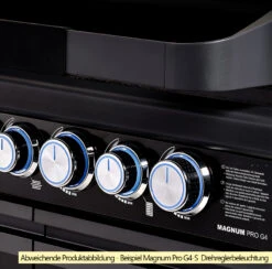 Rösle Gasgrill Magnum PRO G3 - X-DEAL Inkl. Abdeckhaube Und Gusseisen Grillplatte - Modell 2023 -Rosle Grills Geschaft Roesle Magnum Pro Drehregler Beispiel G4 S