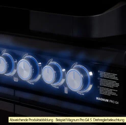 Rösle Gasgrill Magnum PRO G3 Inkl. Abdeckhaube - Modell 2023 -Rosle Grills Geschaft Roesle Magnum Pro Drehregler beleuchtet Beispiel G4 S 3