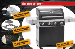 Rösle Gasgrill Videro G4-S VARIO+ Schwarz - Modell 2023 - X-DEAL Inkl. Abdeckhaube, Grillplatte Und Drehspieß -Rosle Grills Geschaft Roesle Videro G4 S Vario Highlights 3