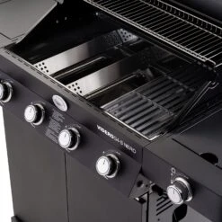 Rösle Gasgrill Videro G4-S Vario+ Nero Matt-schwarz - Modell 2023 -Rosle Grills Geschaft Roesle Videro G4 S Vario NERO matt schwarz Gusseisenroste 1