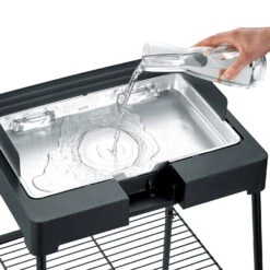 Severin Elektrogrill Mit Grillrost Und Untergestell - 2.200 Watt -Rosle Grills Geschaft Severin Elektro Standgrill Wasserschale