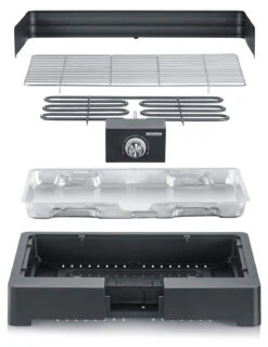 Severin Elektro Tischgrill Mit Grillrost - 2.200 Watt 9 Severin Elektro Tischgrill Mit Grillrost - 2.200 Watt -Rosle Grills Geschaft Severin Elektro Tischgrill PG8565 Aufbau