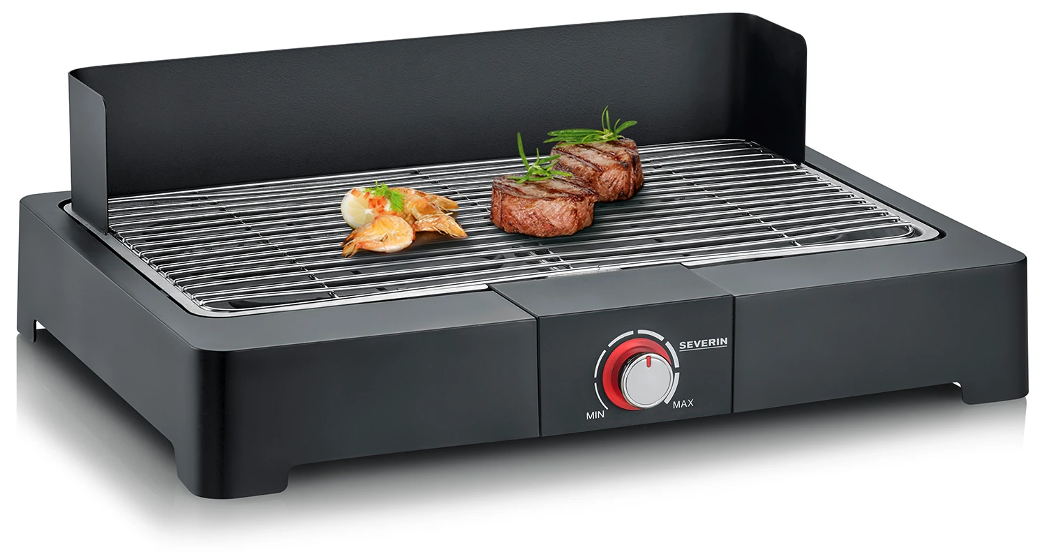 Severin Elektro Tischgrill Mit Grillrost - 2.200 Watt 2 Severin Elektro Tischgrill Mit Grillrost - 2.200 Watt – Bild 2