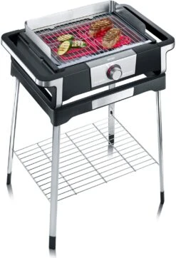Severin Elektrogrill SENOA Boost S - Boost Zone 500°C - Mit Untergestell - 3.000 W