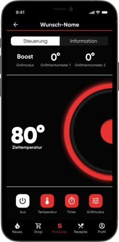 Severin Elektrogrill SEVO Smart Control GT - Boost Zone 500°C - Mit Deckel - 3.000 W - Inkl. Grillfürst Premium Grillbesteck Set Und Premium Grillbürste -Rosle Grills Geschaft Severin Sevo Smart Control GT PG8138 App 1