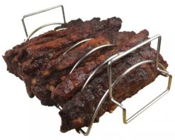 Grillfürst 2in1 Rippchenhalter Und Bratenkorb Edelstahl -Rosle Grills Geschaft Spare Ribs 2in1 Rippchenhalter Bratenkorb