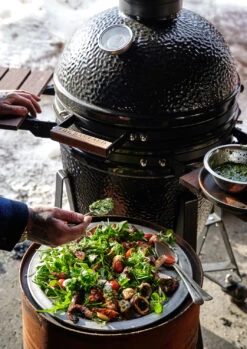 The Bastard Keramikgrill Classic Medium - Complete - Schwarz Glänzend - Modell 2023 -Rosle Grills Geschaft The Bastard Classic Medium Keramikgrill Deckel