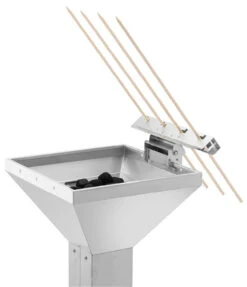 Thüros Fisch Grill Set Mit Flammlachs- Und Steckerlfischhalter -Rosle Grills Geschaft Thueros Steckerlfischhalter Anwendung 1