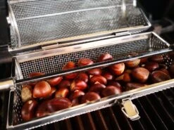 Grillfürst Universal Drehspießkorb / Rotisseriekorb, Edelstahl V2