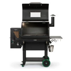 GMG Pelletgrill Ledge Prime Schwarz WiFi, Mit Klappbarer Frontablage