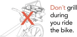 Knister Fahrradhalterung -Rosle Grills Geschaft knister nicht grillen und fahren