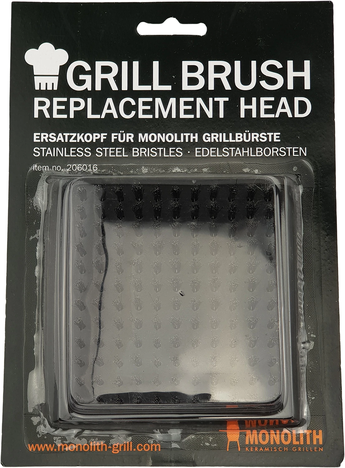 Monolith Ersatzkopf Edelstahlborsten Für Grillbürste #206006 1 Monolith Ersatzkopf Edelstahlborsten Für Grillbürste #206006